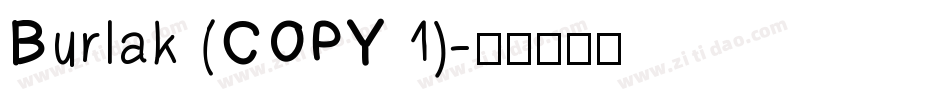 Burlak (COPY 1)字体转换